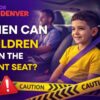 when can children sit in the front seat